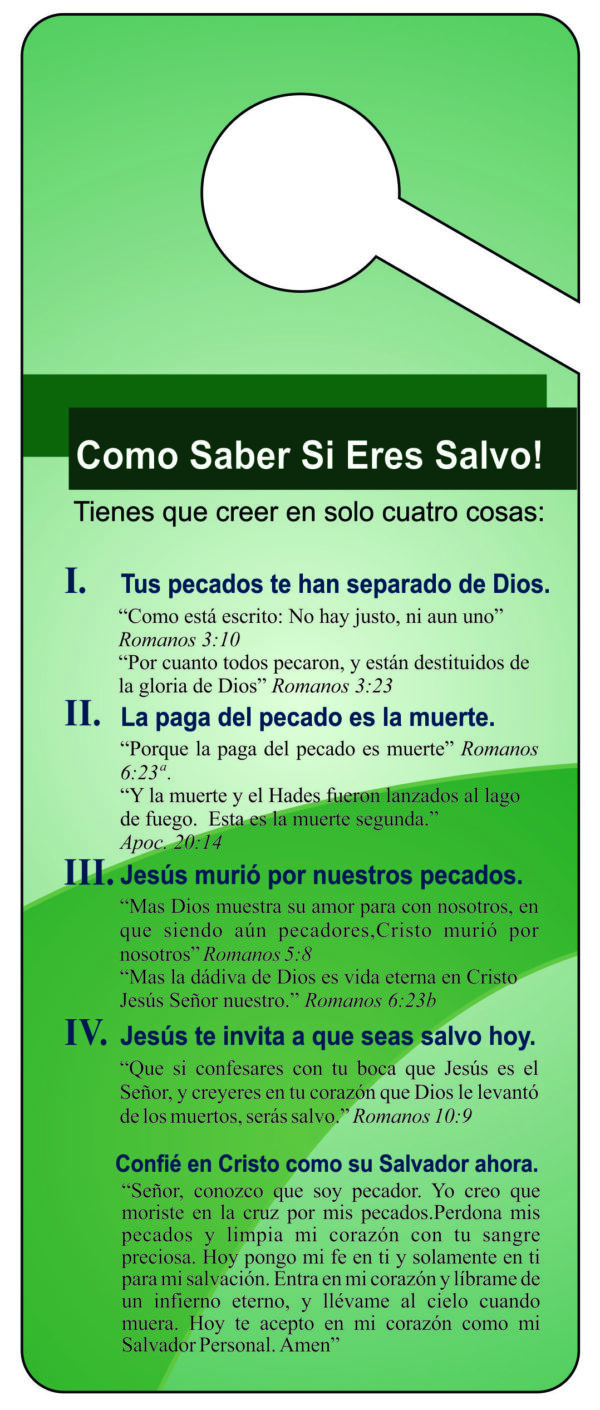 Custom Door Hanger - Cross (SPANISH) - Image 2