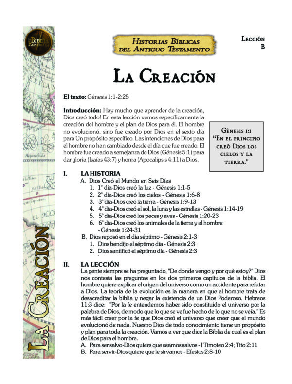 Bible Explored Curriculum – OT Bible Stories Vol. 1 (SPANISH) - Image 5