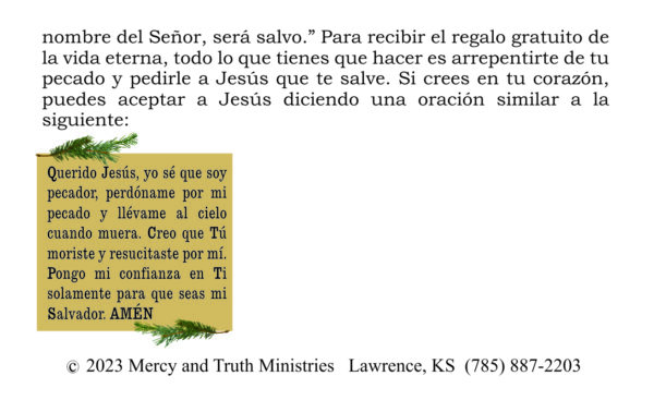 Merry Christmas (SPANISH gospel tract) - Image 3