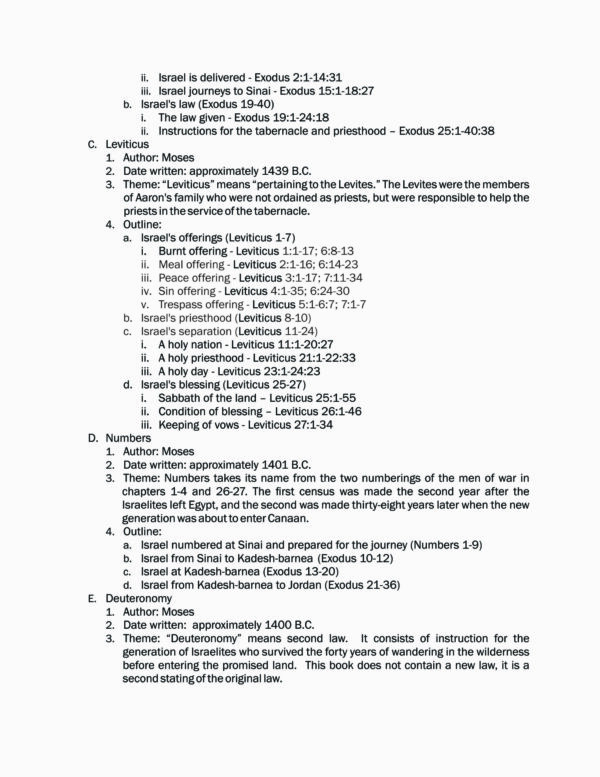 The Pentateuch, Bible Overview Curriculum - Image 4