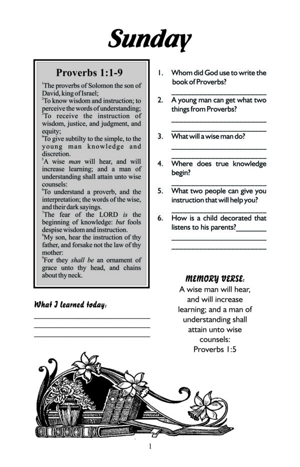 Booklet: Devotions in Proverbs - Image 4