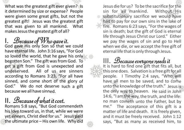 The Greatest Gift (CHRISTMAS TRACT) - Image 2